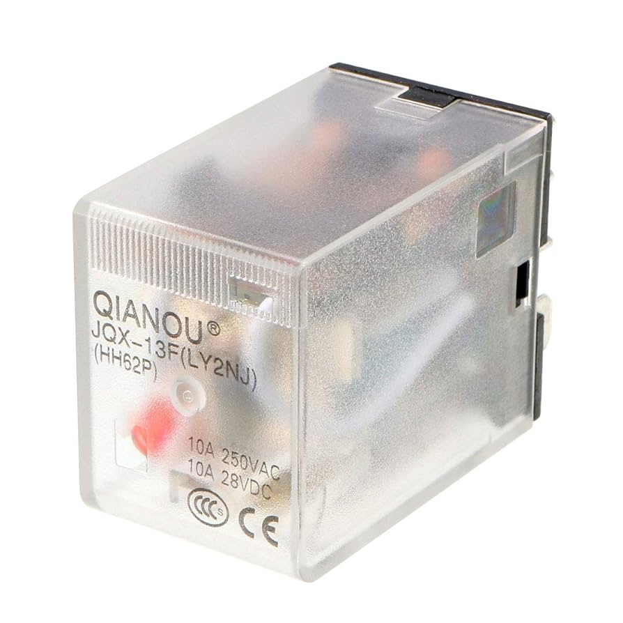 uxcell Electromagnetic Power Relay, AC110/120V Coil Red